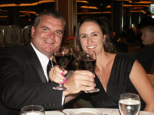 Matt & Julie with their wine