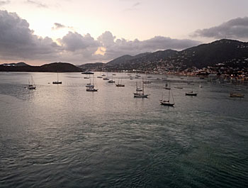 St. Thomas at sunset