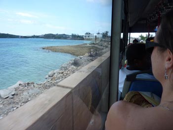 Julie busing to St George