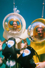 Julie & Matt underwater