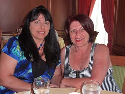 Lisa & Patty at afternoon tea