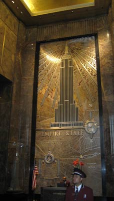Entering the Empire State Building