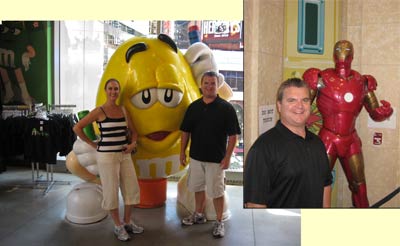 Matt & Julie in the M&M store