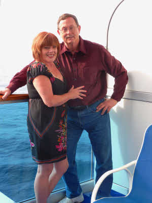 Patty & Craig on their balcony