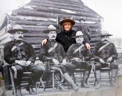 Patty with Mounties
