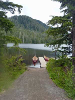 approaching canoe docks