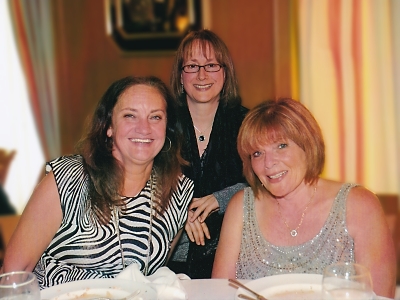 Pat, Vern, Patty relaxing