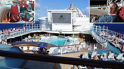 outside movie screen