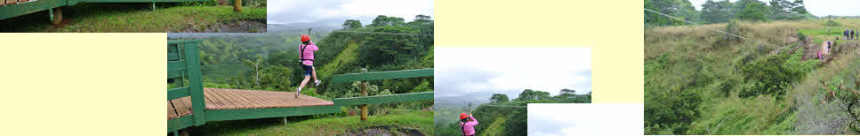 Patty's 1st zipline jump 2