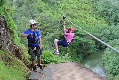 Patty ziplining 2