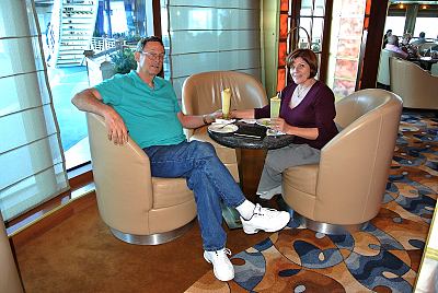 Craig & Patty in the Elite Lounge