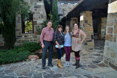 Craig, Patty, Jamie, Nora at Boot Ranch