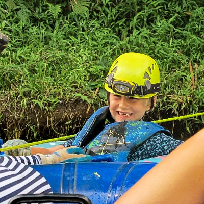 Caleb in Inner Tube