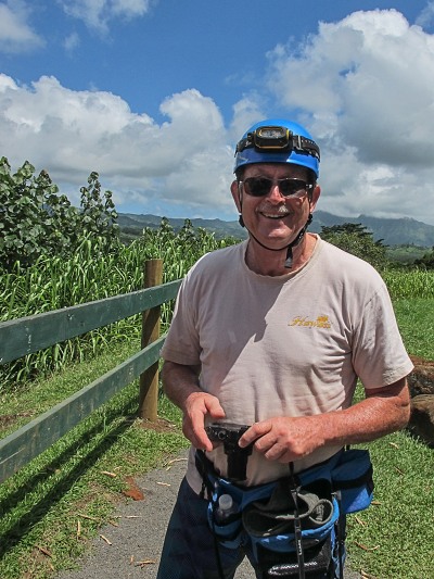 Craig preparing for Inner Tube ride