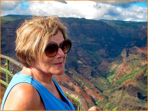 Portrait of Patty at Waimea Canyon