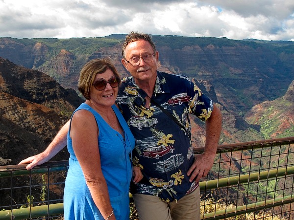 Patty & Craig at Waimea Canyon