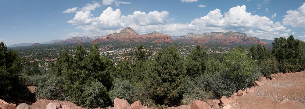 Sedona panorama view from the airport