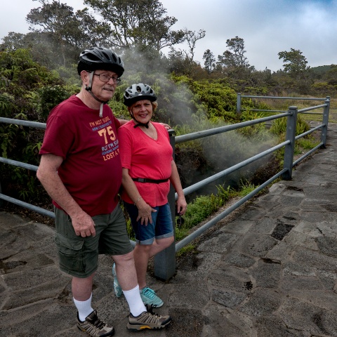 Kileaua vent on bike ride