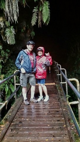 Craig & Patty in lava tube