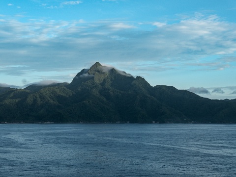 Approaching American Samoa