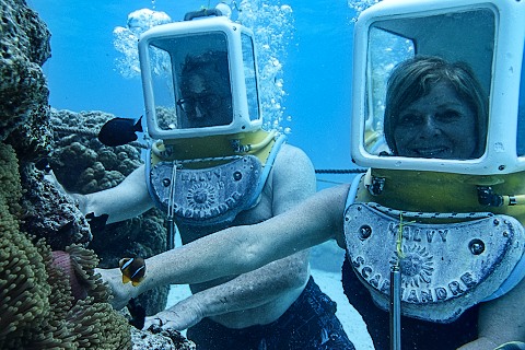Craig & Patty underwater in Bora Bora