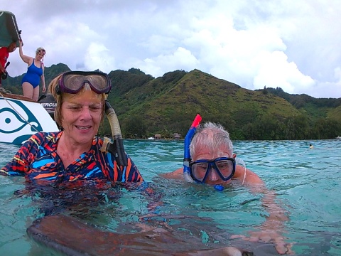Patty & Steve with stingray