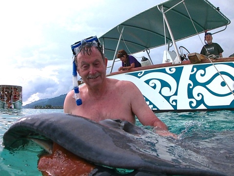Craig with stingray