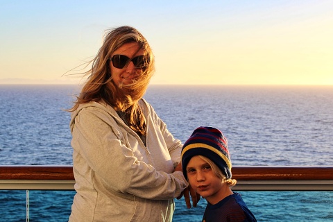 Olivia & Caleb at sunset