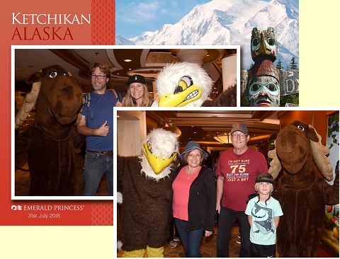 Getting off the ship in Ketchikan