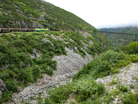 Approaching abandoned bridge