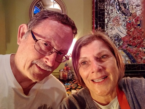 Craig & Patty eating in Rebar Cafe