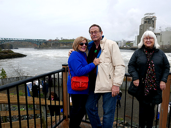 Patty, Craig, Ellen at Reversing Falls