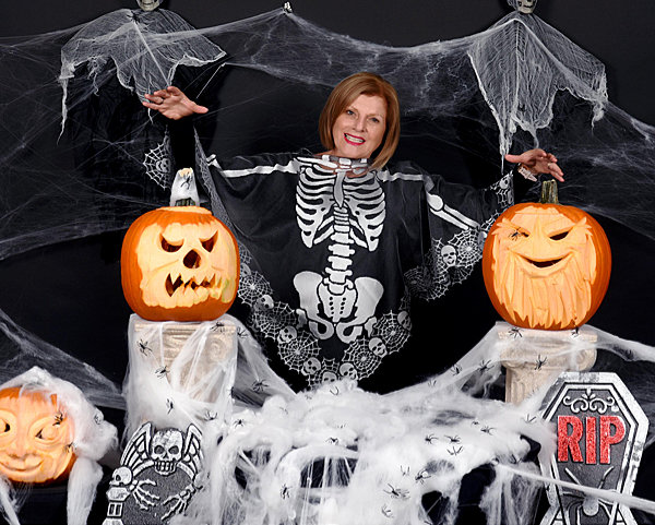 Patty in Halloween gear