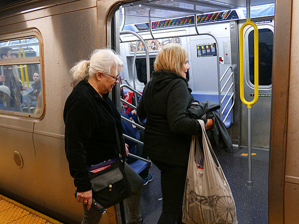 Ellen's first subway ride
