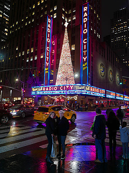 Radio City Music Hall at night