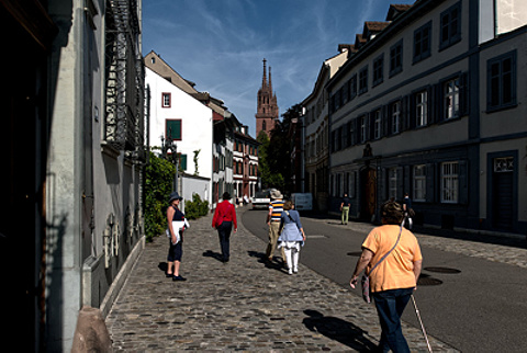 Patty walking up the Rittergasse