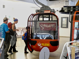 Getting on the gondola