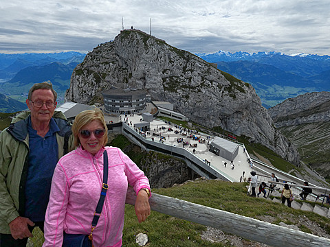 Craig & Patty overlooking the hotels