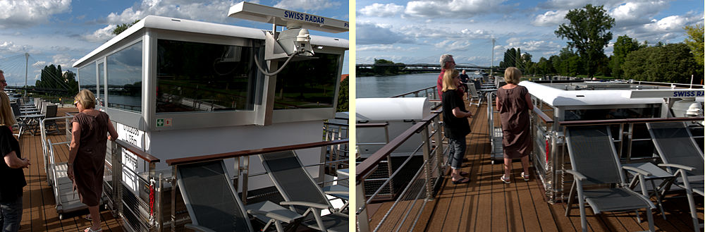 the movable Captain's wheelhouse