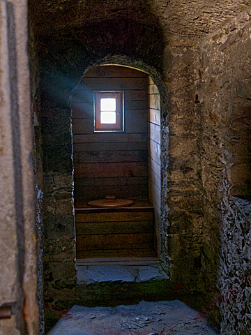 Toilet area - yes, it drops outside the inner walls