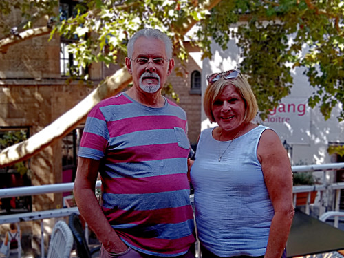 Gary & Patty in Beethoven Square