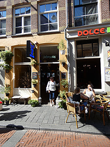 Patty coming out of the Burger Bar Cafe