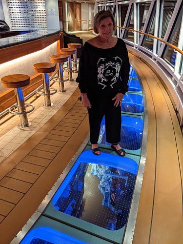 Patty on deck 16 Skywalk. Yes, that's deck 7 you see below