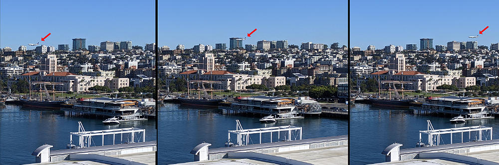 airliner landing in San Diego's Lindbergh Field