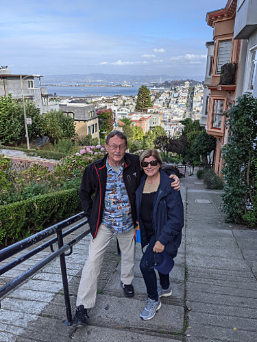 Craig & Patty on Lombard Street