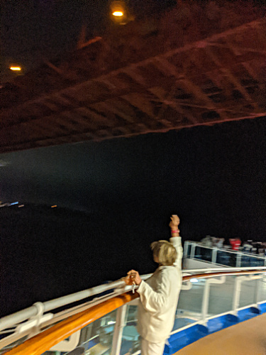 Patty under the Golden Gate