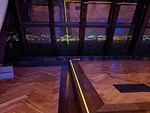 Looking aft from Manhatten dining room