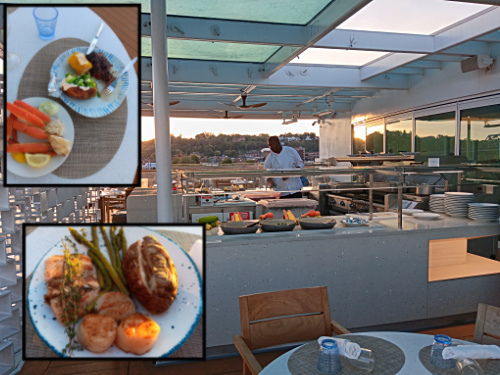 Outdoor grill for lunch and dinner