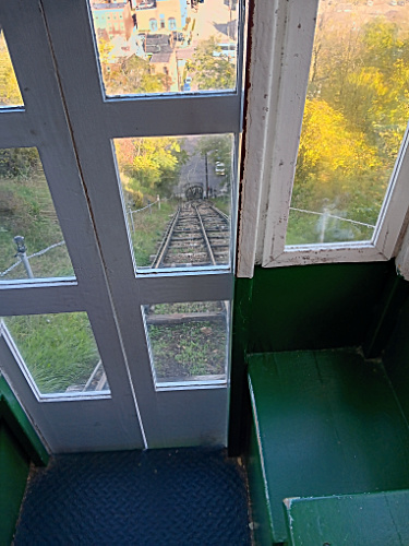 Going down funicular