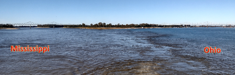 Where the Mississippi meets the Ohio